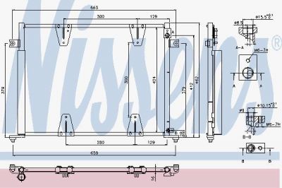 Nissens 940373 конденсатор, кондиционер на SUZUKI GRAND VITARA I (FT)