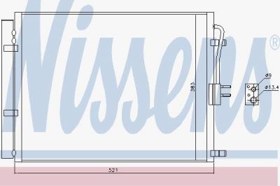 NISSENS NS940428_радиатор кондиционера! Kia Ceed 1.6i 12> (940428)