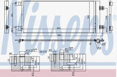 Nissens 940495 конденсатор, кондиционер на MAN TGS