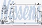 Nissens 940533 конденсатор, кондиционер на OPEL INSIGNIA