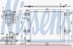Nissens 940541 конденсатор, кондиционер на VOLVO FE II