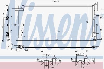 Nissens 940626 конденсатор, кондиционер на FORD GALAXY