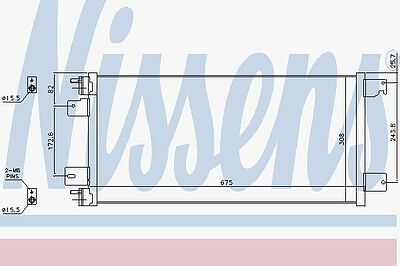 Nissens 940701 конденсатор, кондиционер на JEEP PATRIOT (MK74)