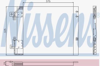 Nissens 94114 конденсатор, кондиционер на FIAT CROMA (154)