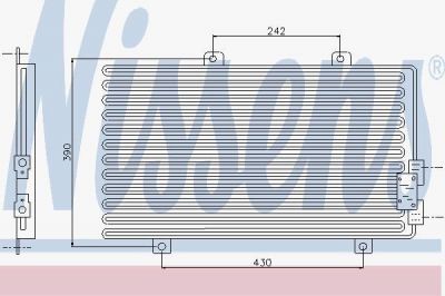 Nissens 94208 конденсатор, кондиционер на ALFA ROMEO 146 (930)