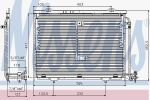 NISSENS Радиатор кондиционера MB W202 1.8-3.6L 93-98 АККП/МКПП (2028300870, 94284)