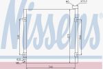 NISSENS Радиатор кондиционера HONDA CIVIC V/VI 1,4-2,0L 01/94-02/01 (80110SO1A11, 94290)