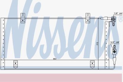 Nissens 94309 конденсатор, кондиционер на AUDI 90 (89, 89Q, 8A, B3)