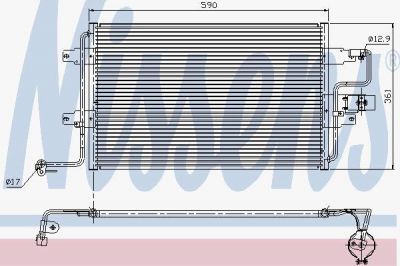 NISSENS Радиатор кондиционера VAG+Octavia 1.6L all 96-> (94310)