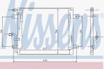 Nissens 94335 конденсатор, кондиционер на MERCEDES-BENZ VARIO c бортовой платформой/ходовая часть
