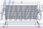 NISSENS Конденсер NISSAN ALMERA N15 1.4/1.6/2.0 D 95-01 (921102M112, 94361)