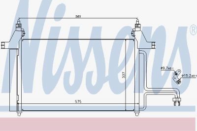 Nissens 94610 конденсатор, кондиционер на FIAT STILO (192)