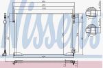Nissens 94671 конденсатор, кондиционер на OPEL VIVARO фургон (F7)