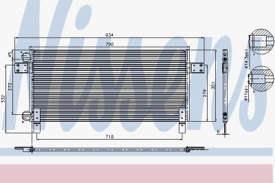 Nissens 94681 конденсатор, кондиционер на MAN TGS