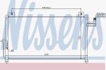 Nissens 94742 конденсатор, кондиционер на MAZDA PREMACY (CP)