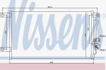 NISSENS Конденсер MITSUBISHI PAJERO SPORT 3.0/2.5 TD 98- (MR360415, 94790)