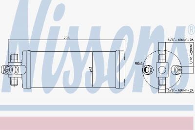 Nissens 95344 осушитель, кондиционер на DAF 85