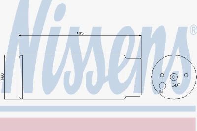 Nissens 95380 осушитель, кондиционер на MERCEDES-BENZ M-CLASS (W163)