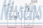 Nissens 95416 осушитель, кондиционер на JEEP CHEROKEE (XJ)
