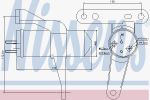 Nissens 95470 осушитель, кондиционер на RENAULT CLIO II (BB0/1/2_, CB0/1/2_)