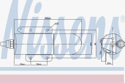 Nissens 95507 осушитель, кондиционер на MERCEDES-BENZ AROCS