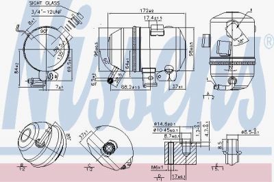 Nissens 95520 осушитель, кондиционер на SCANIA P,G,R,T - series