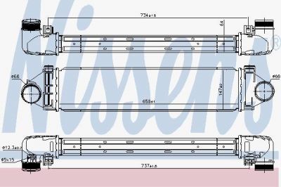 Nissens 96349 интеркулер на FORD MONDEO IV (BA7)