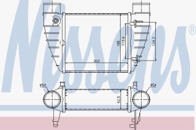 NISSENS Интеркулер AUDI A4 (B7) правый 96426 (96426)