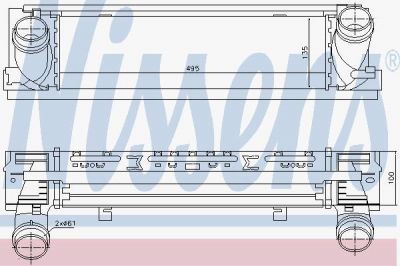 Nissens 96450 интеркулер на 2 купе (F22, F87)