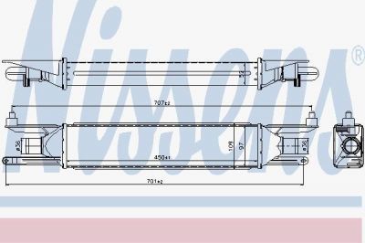 NISSENS Охладитель наддувочного воздуха (96500)