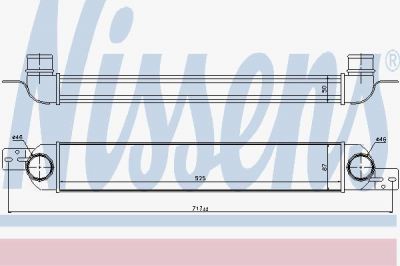 Nissens 96717 интеркулер на OPEL MERIVA