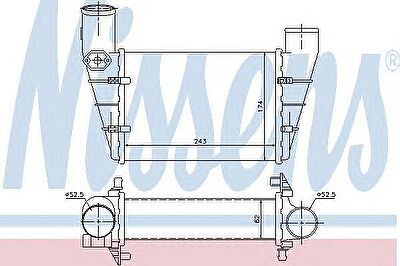 NISSENS Интеркулер VAG+Skoda mot.1,8T 95-05 (96896)