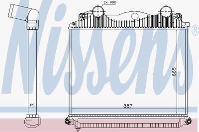 Nissens 97049 интеркулер на MAN TGA