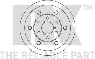 NK 202326 тормозной диск на IVECO DAILY II фургон/универсал