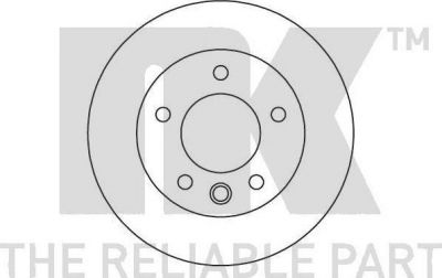 NK 2033107 тормозной диск на MERCEDES-BENZ SPRINTER 4-t фургон (904)