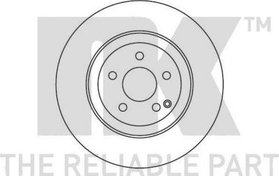 NK 203361 Диск тормозной MERCEDES W211 280-500 02-/C219 280-500 04- передний вент.D=330мм.