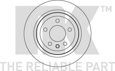 NK 2047114 Диск тормозной VW TOUAREG 02-10/TRANSPORTER V 03-09 задний D=315мм.