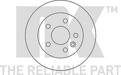 NK 204731 тормозной диск на VW TRANSPORTER III автобус