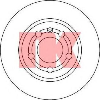 NK 204775 Диск торм зад вент G4 1.8T/2.3 V6 (DF4065)