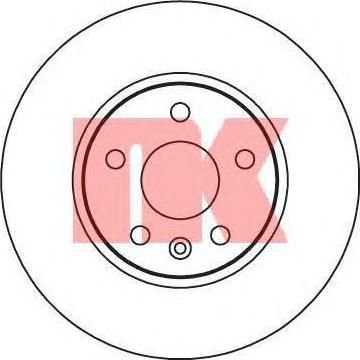 NK 205013 Диск тормозной CHEVROLET CRUZE/OPEL ASTRA J R15 09- передний D=276мм. (13502044)