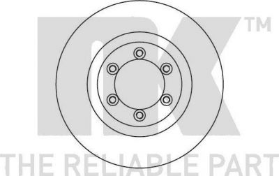 NK 205701 Диск тормозной SSANG YONG REXTON 02- передний вент.