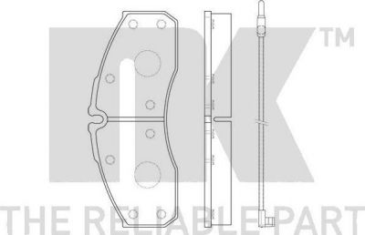 NK 222395 комплект тормозных колодок, дисковый тормоз на RENAULT TRUCKS MASCOTT c бортовой платформой/ходовая часть