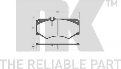 NK 223307 Комплект дисковых тормозных колодок 223307