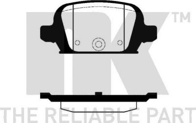 NK 223630 комплект тормозных колодок, дисковый тормоз на OPEL COMBO Tour