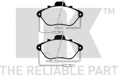 NK 223718 комплект тормозных колодок, дисковый тормоз на PEUGEOT 605 (6B)