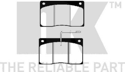 NK 223921 комплект тормозных колодок, дисковый тормоз на RENAULT MASTER I фургон (T__)