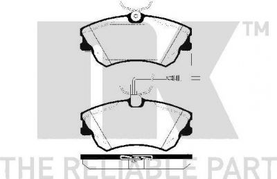 NK 223933 комплект тормозных колодок, дисковый тормоз на RENAULT ESPACE III (JE0_)