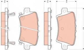 NK 224009 комплект тормозных колодок, дисковый тормоз на HONDA CIVIC VII седан (ES)