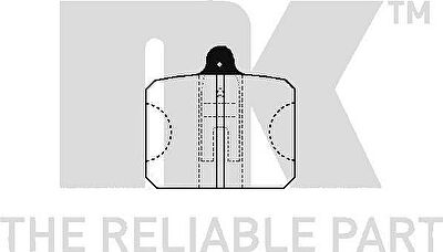 NK 224302 комплект тормозных колодок, дисковый тормоз на SKODA 105,120 (744)