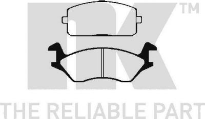 NK 224505 комплект тормозных колодок, дисковый тормоз на TOYOTA STARLET универсал (KP6_)